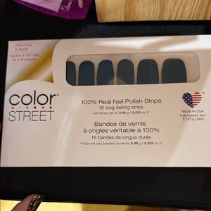 Color Street EAT TEAL YOU DROP Teal Nail Strips